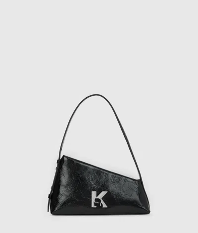 Kl Jeans Geo High-shine Shoulder Bag In Black