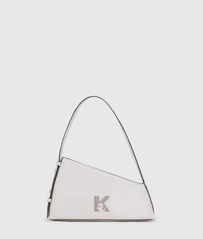 Kl Jeans Geo High-shine Shoulder Bag In White