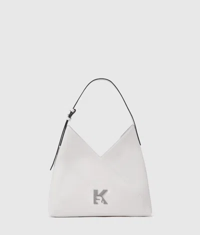 Kl Jeans Geo High-shine Tote Bag In White