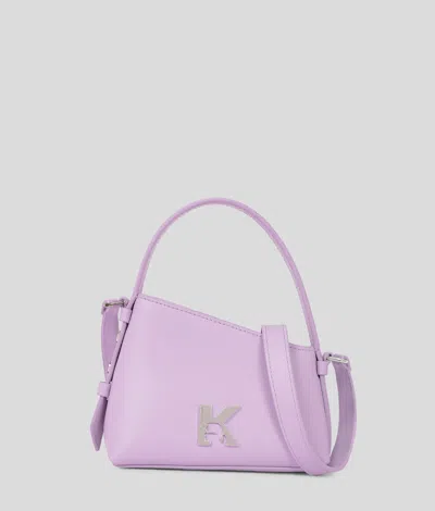 Karl Lagerfeld Geo Mini Crossbody Bag In Purple