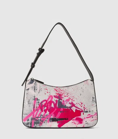 Kl Jeans Graffiti Print Shoulder Bag