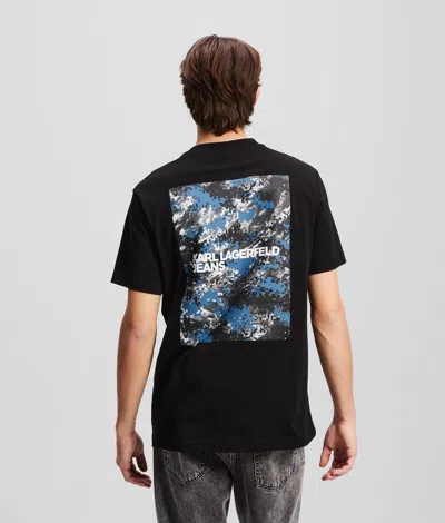 Kl Jeans Graphic T-shirt In Black