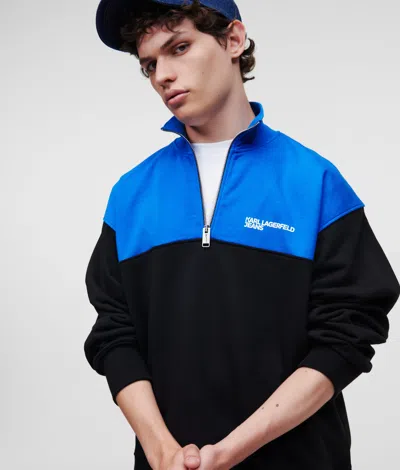Kl Jeans Half-zip Sweatshirt