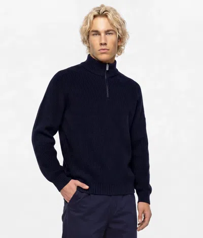 Kl Jeans Half-zip Box Logo Sweater