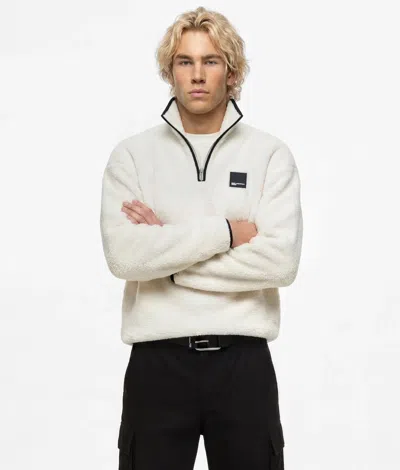 Kl Jeans Half-zip Fleece Sweatshirt