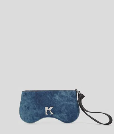 Kl Jeans Handytasche In Sonnenbrillenform In Blue