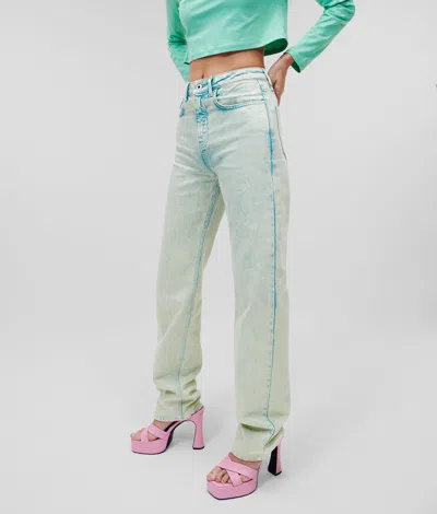 Kl Jeans High Rise Straight Jeans