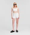 Kl Jeans High-waisted Bouclé Shorts