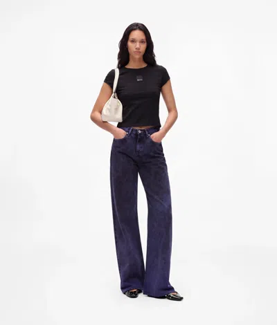 Kl Jeans Jean Décontracté Look Velours In Velours Violet