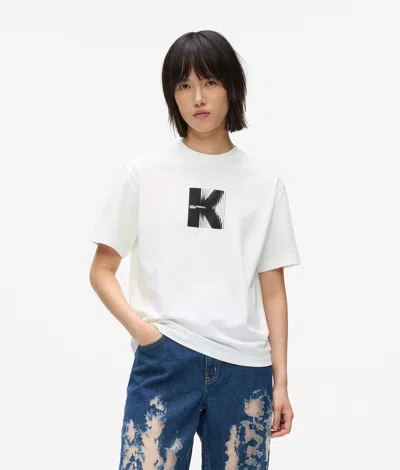 Kl Jeans K Artwork T-shirt In White