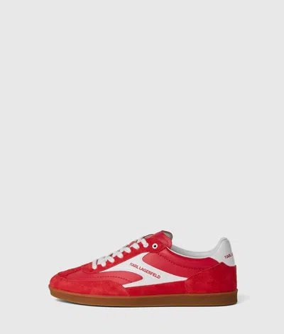 Kl Jeans Kandidate Suede Sneakers In Red