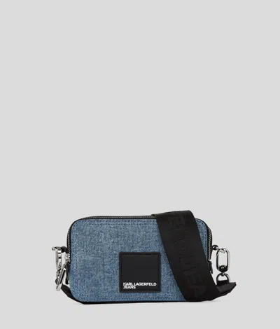 Kl Jeans Klj Box Logo Denim Camera Bag