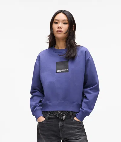 Kl Jeans Klj Box Logo Sweatshirt In Blue