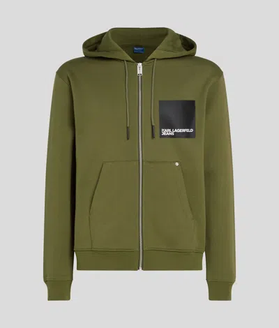 Kl Jeans Klj Box Logo Zip-up Hoodie
