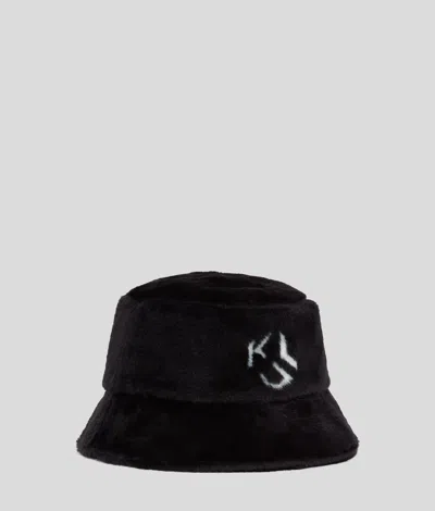 Kl Jeans Klj Faux-fur Bucket Hat