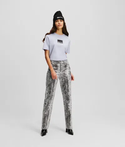 Kl Jeans Klj Faux-leather Snake-print Pants