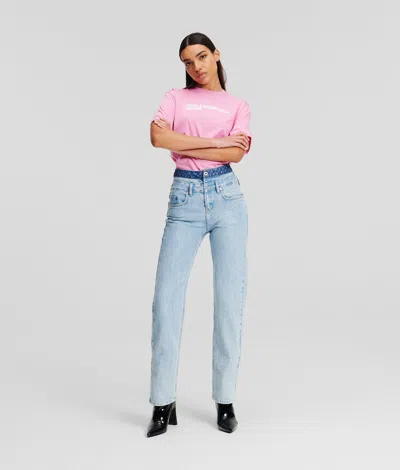 Kl Jeans Klj High-rise Double Waistband Straight Jeans