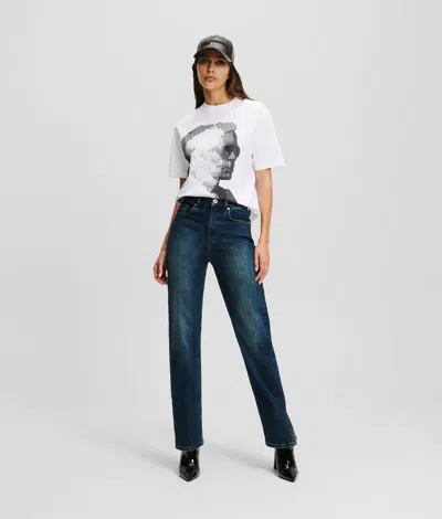 Kl Jeans Klj High-rise Split-hem Straight Jeans