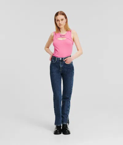 Kl Jeans Klj High-rise Straight Jeans With Split Hem