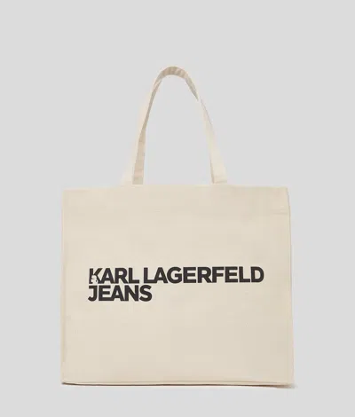 Kl Jeans Klj Logo Canvas Shopper