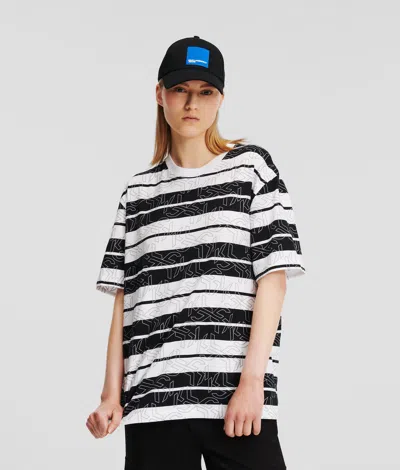 Kl Jeans Klj Monogram Stripe T-shirt