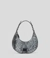 Kl Jeans Klj Snake-effect Half-moon Shoulder Bag