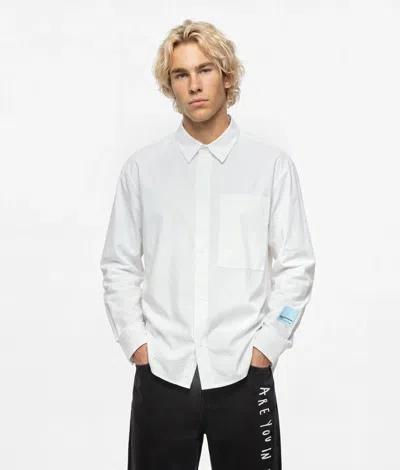 Kl Jeans Klj X Pietro Terzini Boxy Buttoned Shirt In White
