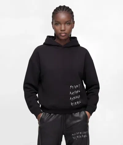 Kl Jeans Klj X Pietro Terzini Boxy Hoodie In Black