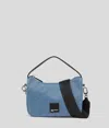 Kl Jeans Klj Mini-hobo-tasche Mit Beschichtung Und Box-logo In Blue
