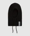 Kl Jeans Knitted Balaclava In Black