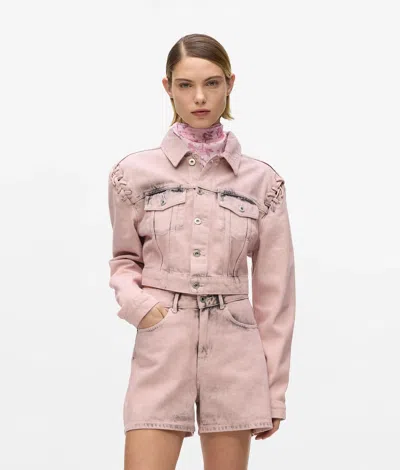 Kl Jeans Lace Tie Denim Jacket