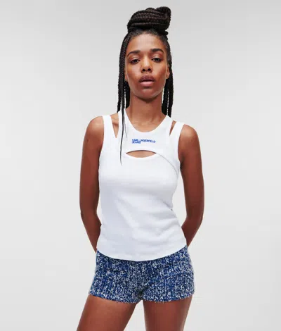 Kl Jeans Layered Ribbed Tank Top