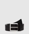 Kl Jeans Leather Belt In Black