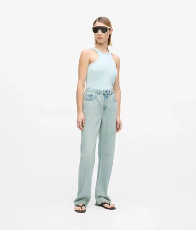 Kl Jeans Light Blue High-rise Straight Jeans