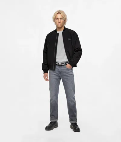 Kl Jeans Light Gray Straight Jeans