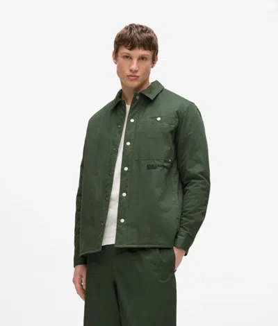 Kl Jeans Lightly Padded Shirt Jacket In Black