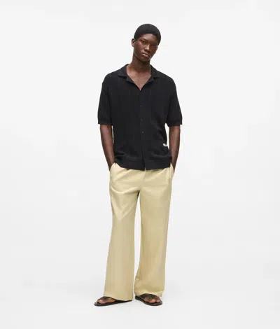 Kl Jeans Linen Blend Pants In Sand
