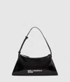 Kl Jeans Logo Geo Shiny Shoulder Bag In Black