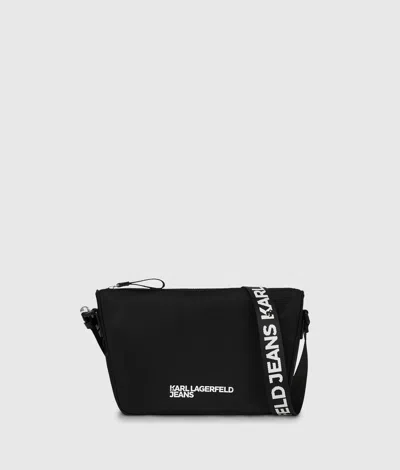 Kl Jeans Sac À Bandoulière En Nylon À Logo In Noir