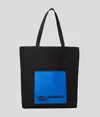 Kl Jeans Logo Patch Canvas Shopper