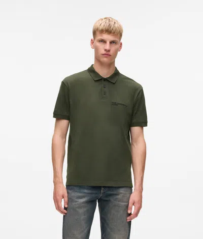 Kl Jeans Logo Polo Shirt In Green