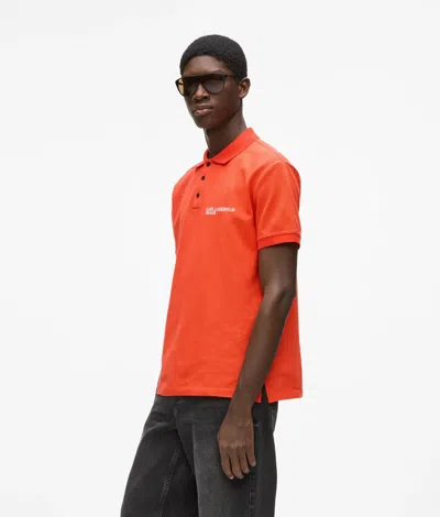 Kl Jeans Logo Polo Shirt In Pink