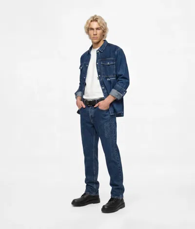 Kl Jeans Logo Straight Jeans