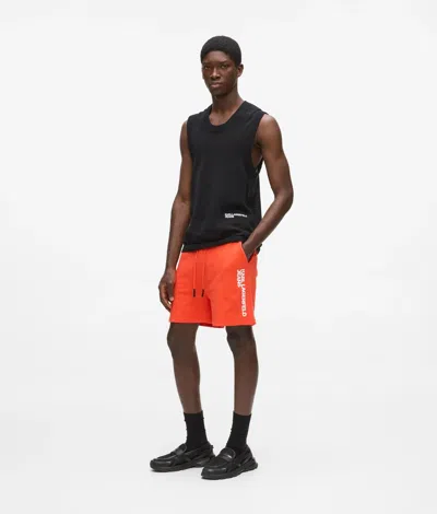 Kl Jeans Logo Sweat Shorts In Pink