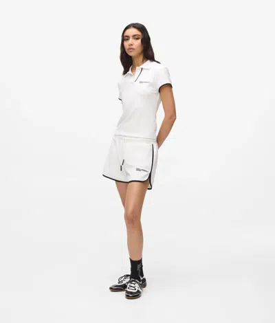 Kl Jeans Logo Sweat Shorts In White