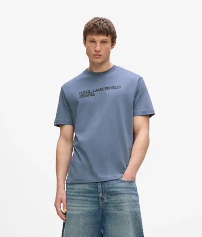 Kl Jeans Logo T-shirt In Blue