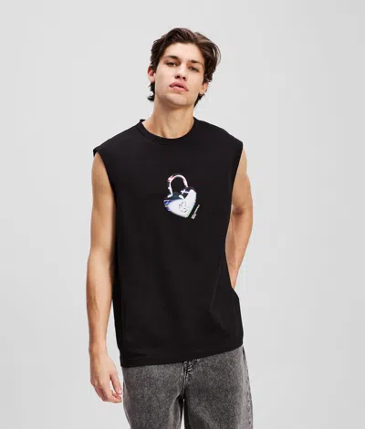 Kl Jeans Love Unlocked Tank Top In Black