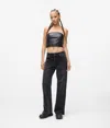 Kl Jeans Low-rise Wide Leg Jeans In Black