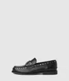 Kl Jeans Mia Studded Loafers In Black
