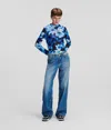 Kl Jeans Mid-rise Relaxed Jeans With Cut-out Waist